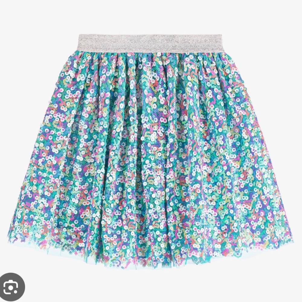 EUC Hatley Iridescent Tulle Sequin Skirt Sz 5